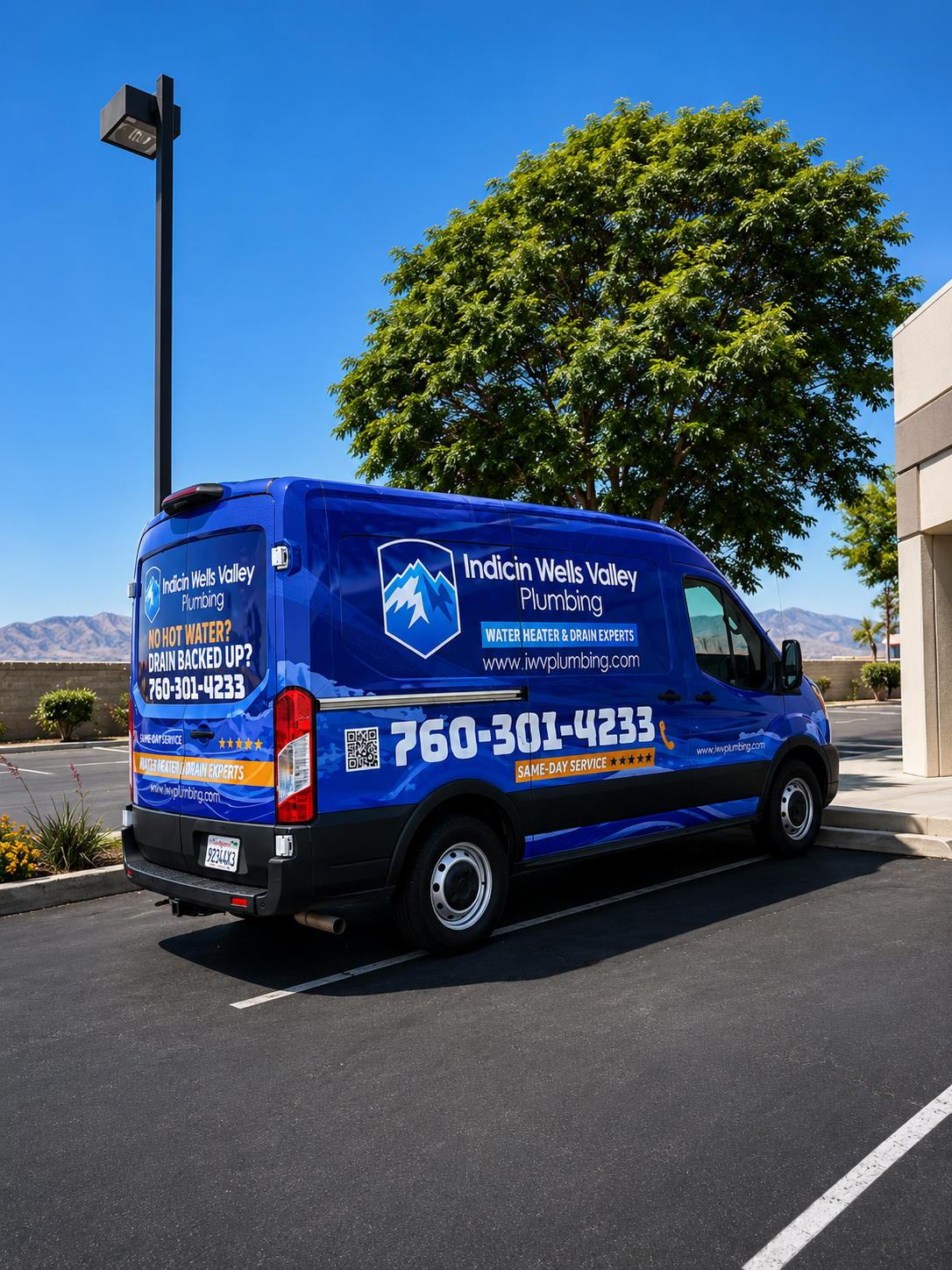 Fleet of wrapped commercial vans